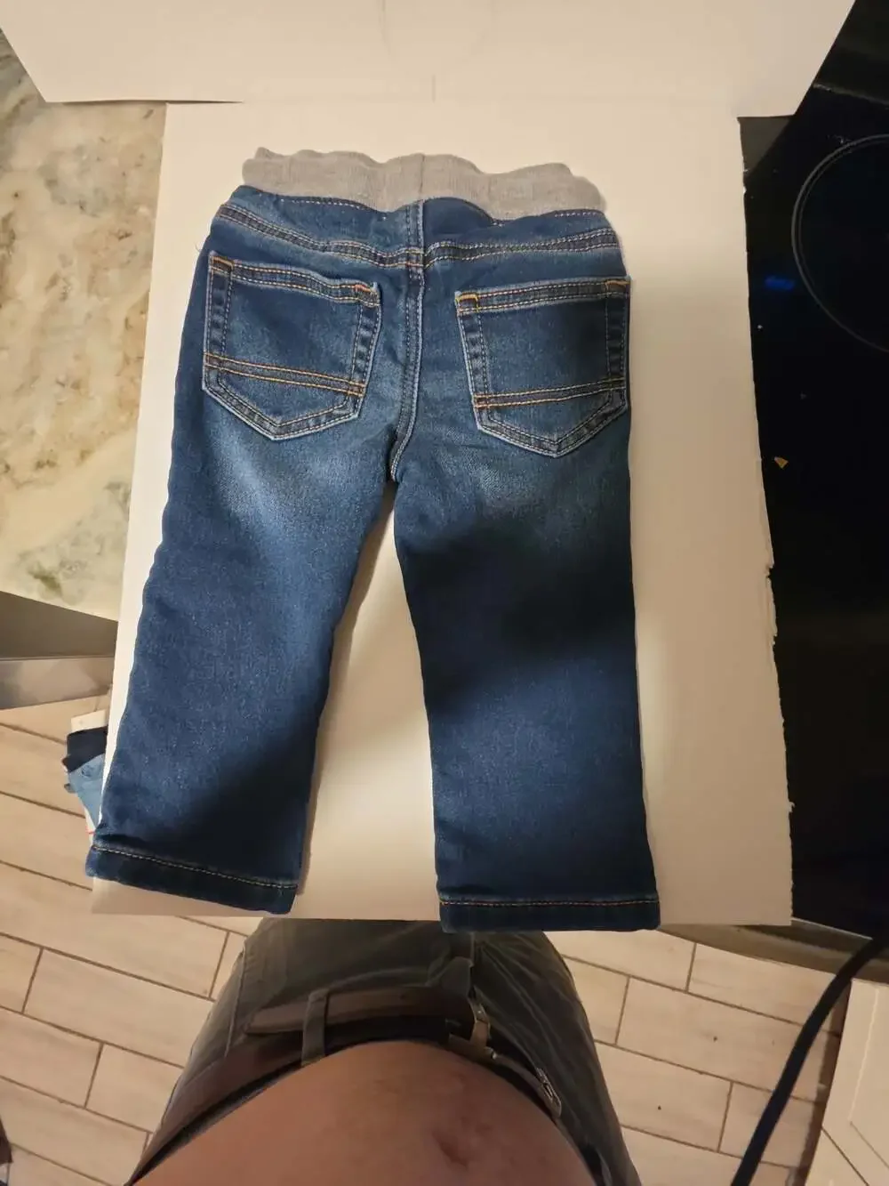 Cat & Jack Toddler Boys Straight Fit Pull-On Jeans, Medium Wash, Size 18M